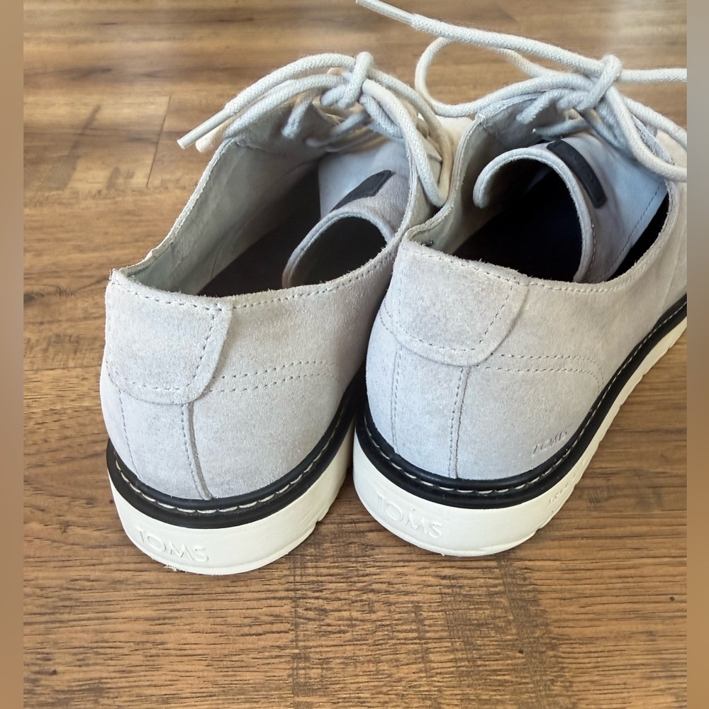 TOMS Wear Good Men's Light Gray Suede Shoes zs 12 - Picture 5 of 8
